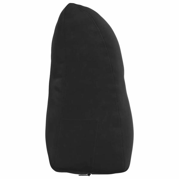 Rücken Kissen Schwarz 45 x 24 x 50 cm Samt
