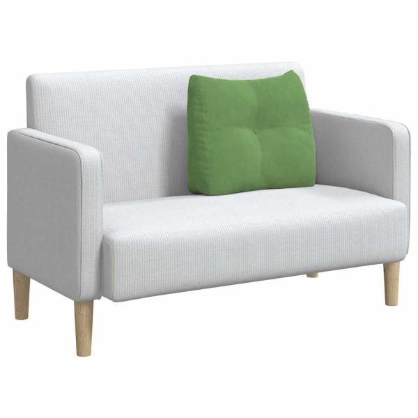 Rücken Kissen Hellgrün 60 x 24 x 50 cm Samt