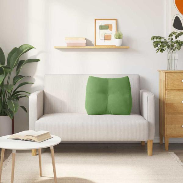 Rücken Kissen Hellgrün 60 x 24 x 50 cm Samt