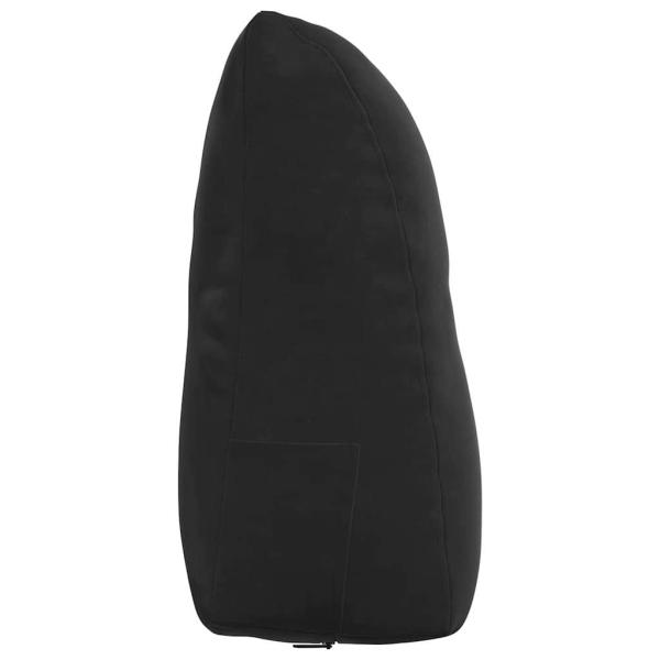 Rücken Kissen Schwarz 60 x 24 x 50 cm Samt