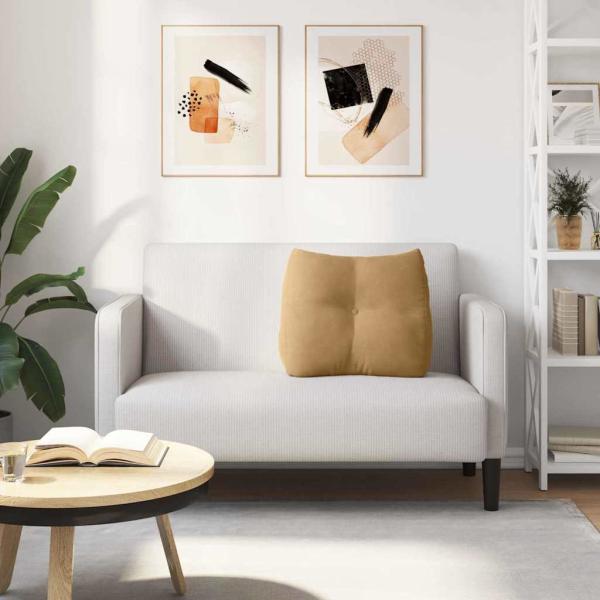 Rücken Kissen Braun 60 x 24 x 50 cm Samt