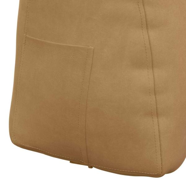 Rücken Kissen Braun 60 x 24 x 50 cm Samt