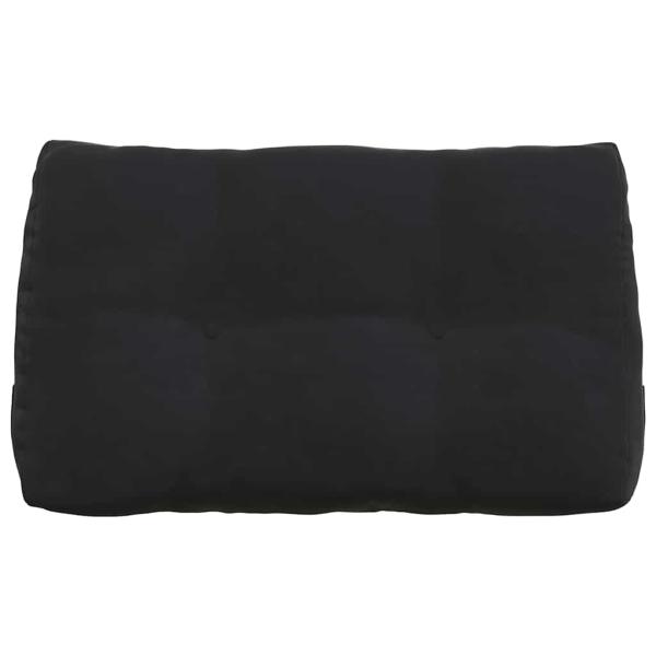 Rücken Kissen Schwarz 80 x 24 x 50 cm Samt