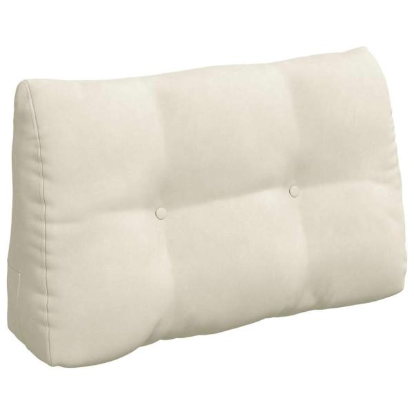 Rücken Kissen Creme 80 x 24 x 50 cm Samt