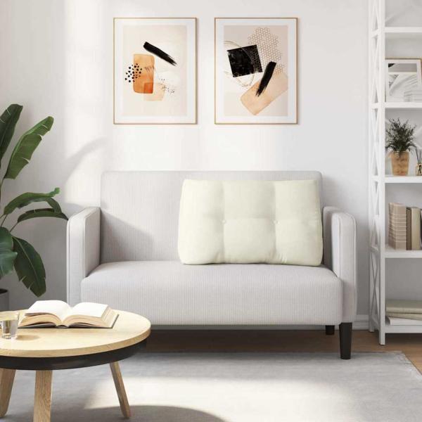 Rücken Kissen Creme 80 x 24 x 50 cm Samt