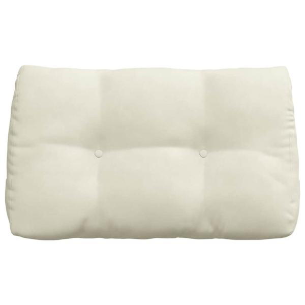 Rücken Kissen Creme 80 x 24 x 50 cm Samt