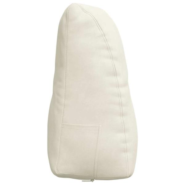 Rücken Kissen Creme 80 x 24 x 50 cm Samt