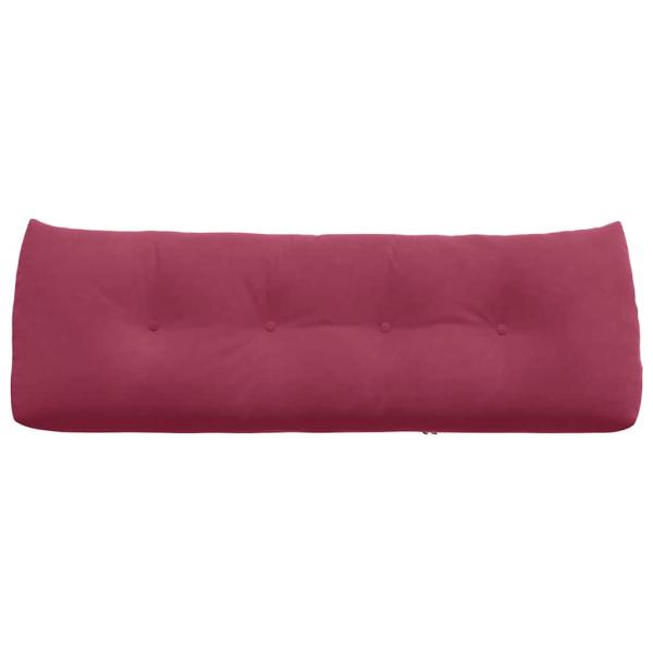 Rücken Kissen Weinrot 140 x 24 x 50 cm Samt