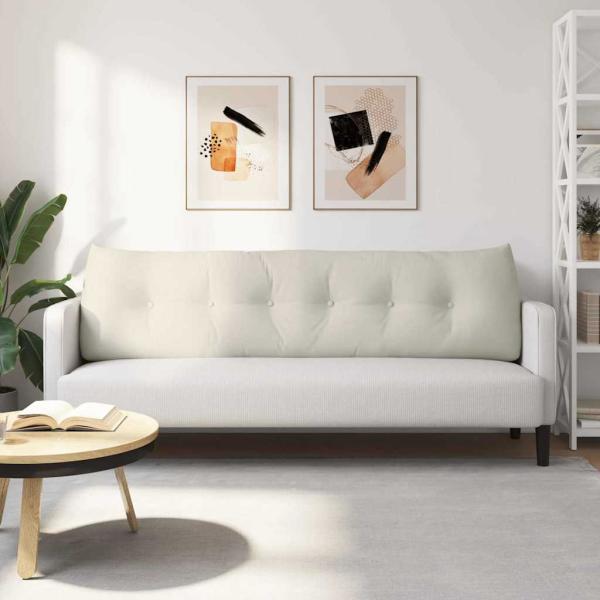 Rücken Kissen Creme 180 x 24 x 50 cm Samt