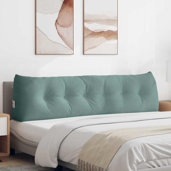 ARDEBO.de - Rücken Kissen Meergrün 180 x 24 x 50 cm Samt