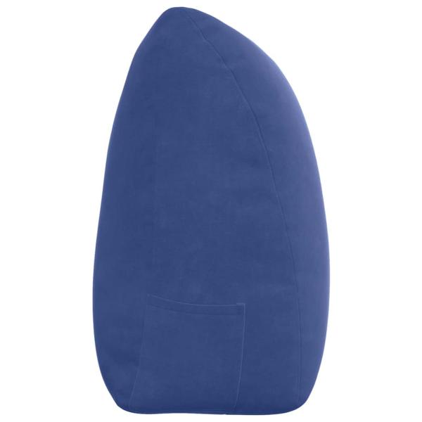Rücken Kissen Polizeiblau 180 x 24 x 50 cm Samt