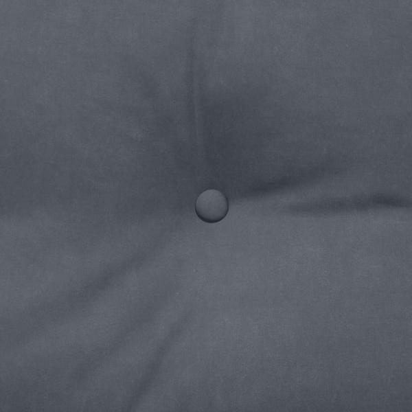 Rücken Kissen Dunkelgrau 200 x 24 x 50 cm Samt