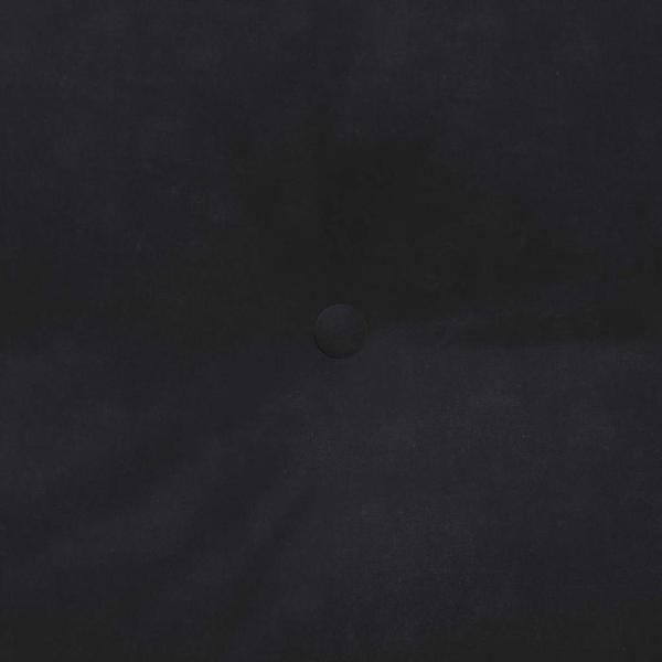 Rücken Kissen Schwarz 200 x 24 x 50 cm Samt