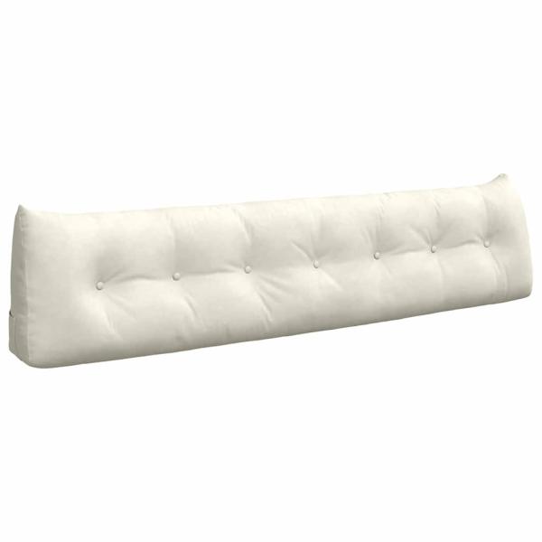 Rücken Kissen Creme 200 x 24 x 50 cm Samt