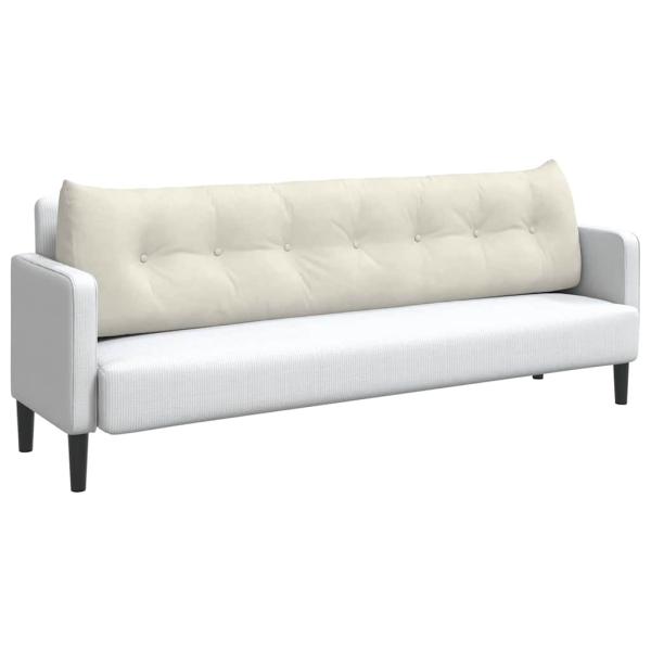 Rücken Kissen Creme 200 x 24 x 50 cm Samt