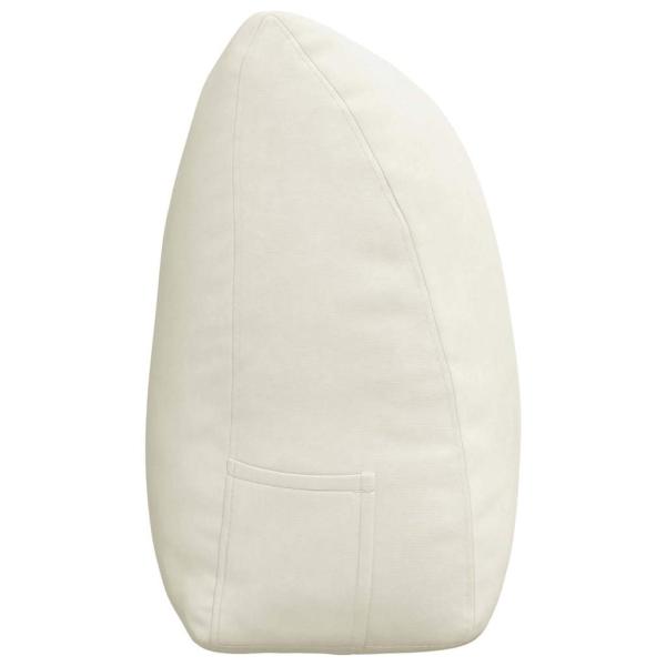 Rücken Kissen Creme 200 x 24 x 50 cm Samt