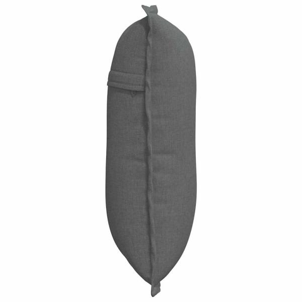 Rücken Kissen Dunkelgrau 50 x 19 x 45 cm Stoff