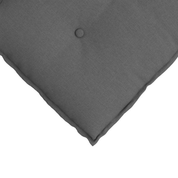 Rücken Kissen Dunkelgrau 50 x 19 x 45 cm Stoff