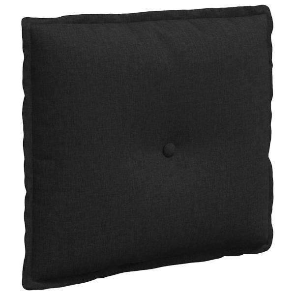 Rücken Kissen Schwarz 50 x 19 x 45 cm Stoff
