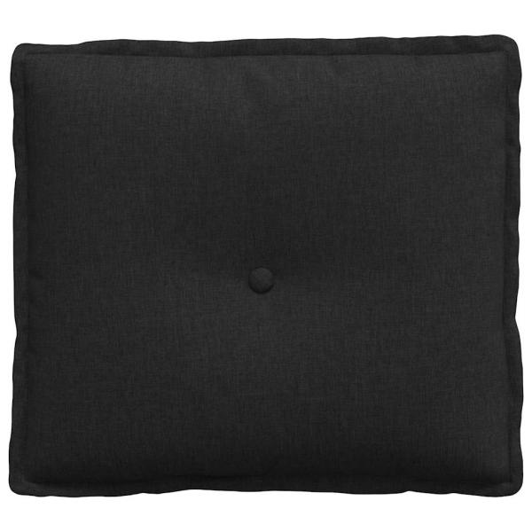 Rücken Kissen Schwarz 50 x 19 x 45 cm Stoff