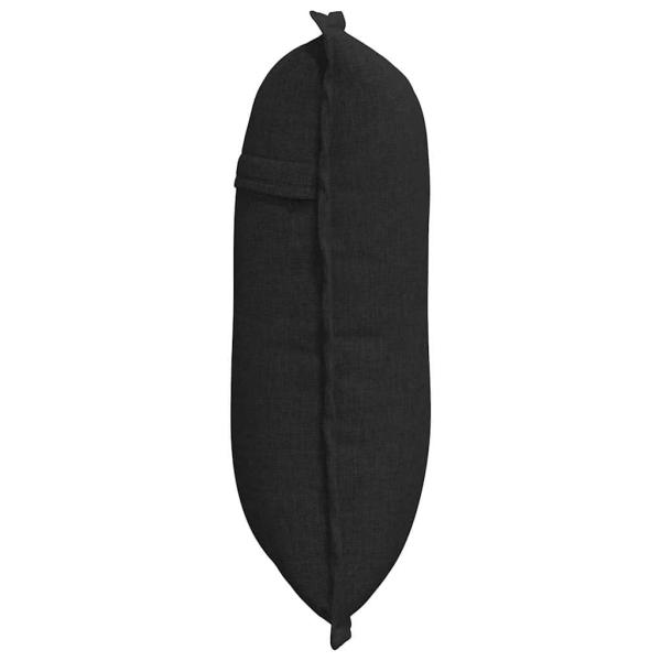 Rücken Kissen Schwarz 50 x 19 x 45 cm Stoff