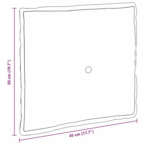 Rücken Kissen Blau 50 x 19 x 45 cm Stoff