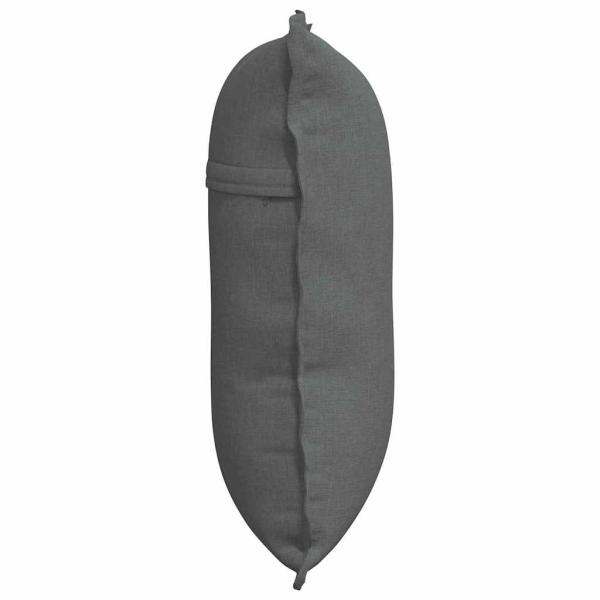 Rücken Kissen Dunkelgrau 60 x 19 x 50 cm Stoff
