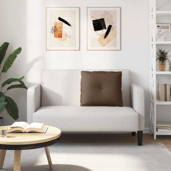 Rücken Kissen Braun 60 x 19 x 50 cm Stoff