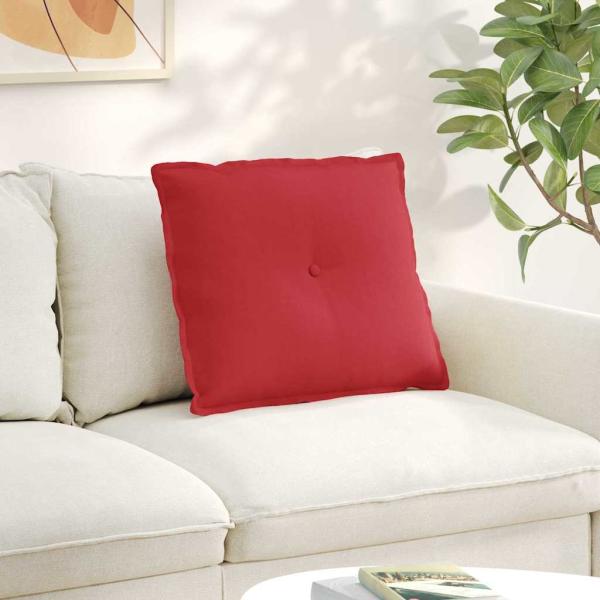 ARDEBO.de - Rücken Kissen Rot 60 x 19 x 50 cm Stoff