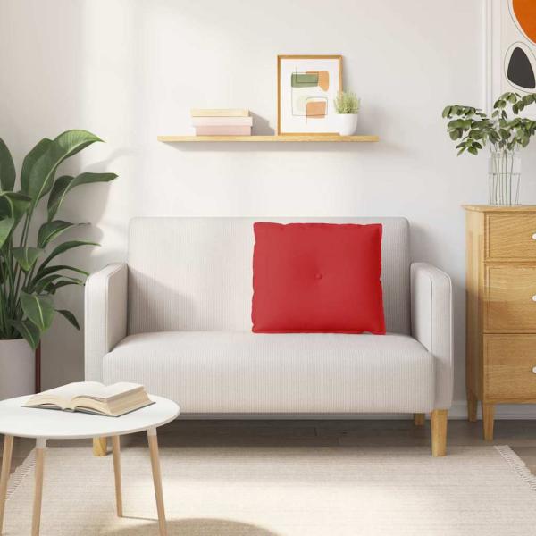 Rücken Kissen Rot 60 x 19 x 50 cm Stoff
