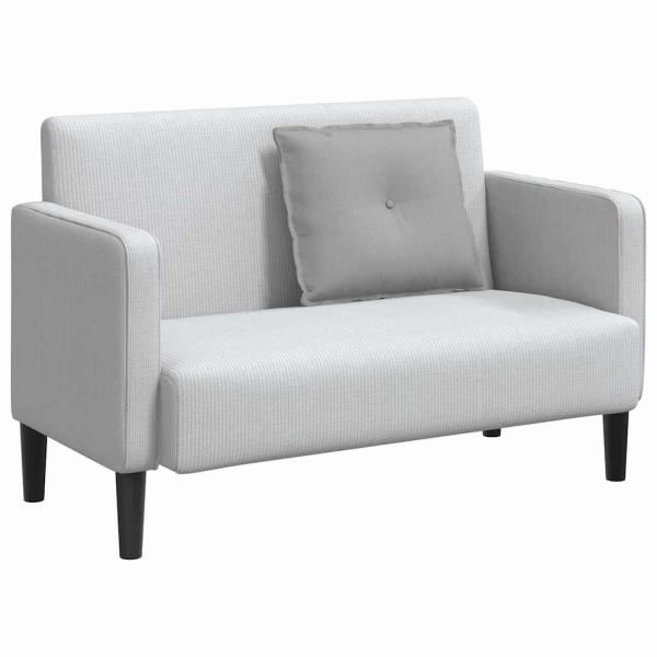 Rücken Kissen Wolkengrau 60 x 19 x 50 cm Stoff