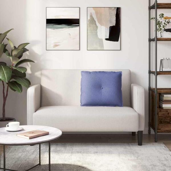 Rücken Kissen Jeans blau 60 x 19 x 50 cm Stoff