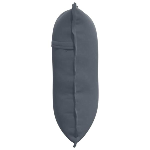 Rücken Kissen Dunkelgrau 60 x 50 cm Cordstoff