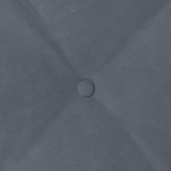 Rücken Kissen Dunkelgrau 60 x 50 cm Cordstoff