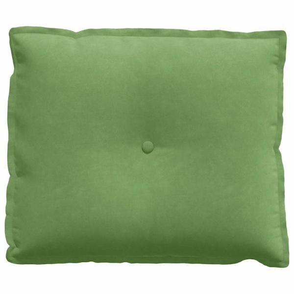 Rücken Kissen Hellgrün 60 x 50 cm Cordstoff
