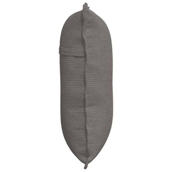 Rücken Kissen Hellgrau 60 x 50 cm Cordstoff