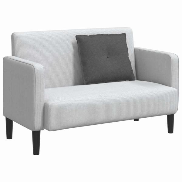 Rücken Kissen Dunkelgrau 60 x 50 cm Cordstoff