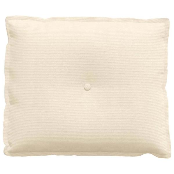 Rückenkissen Creme 60 x 50 cm Cordstoff