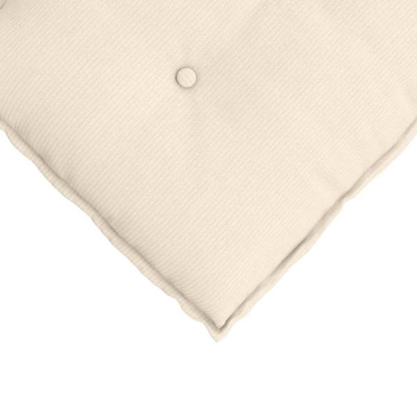 Rückenkissen Creme 60 x 50 cm Cordstoff