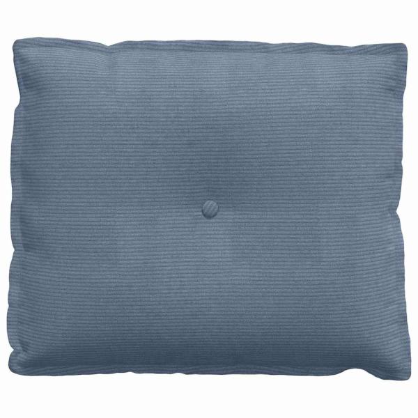 Rücken Kissen Blau 60 x 50 cm Cordstoff