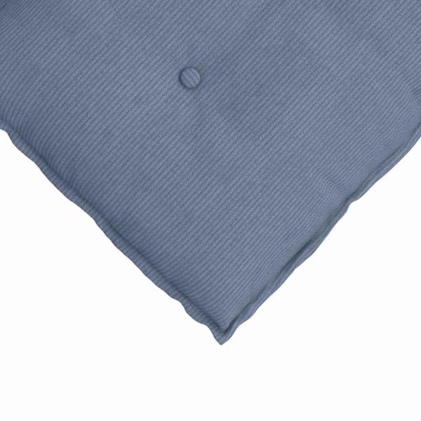 Rücken Kissen Blau 60 x 50 cm Cordstoff