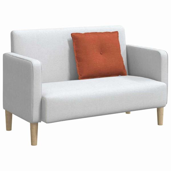 Rücken Kissen Rot-Orange 60 x 50 cm Cordstoff