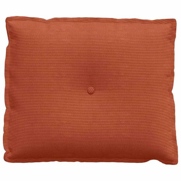 Rücken Kissen Rot-Orange 60 x 50 cm Cordstoff