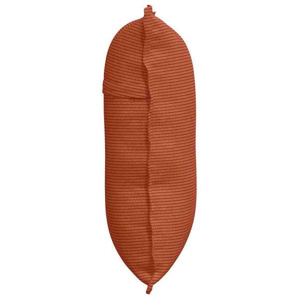Rücken Kissen Rot-Orange 60 x 50 cm Cordstoff