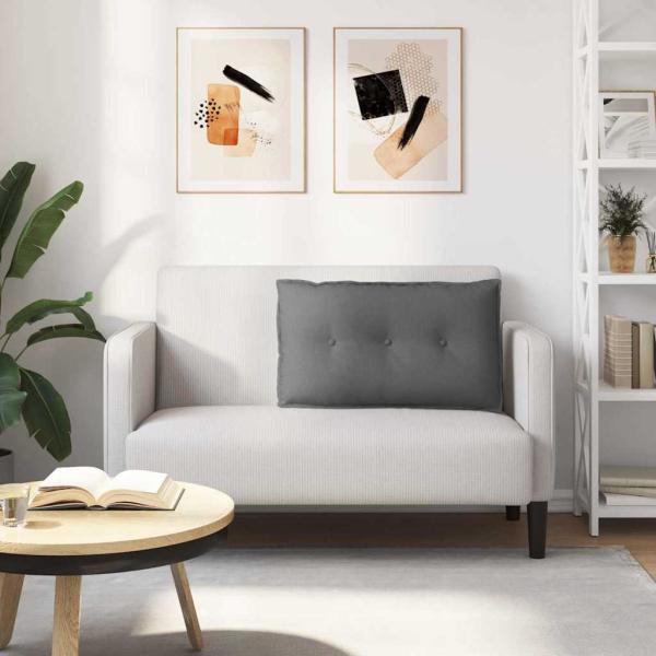 Rücken Kissen Dunkelgrau 80 x 19 x 50 cm Stoff