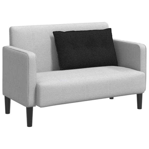 Rücken Kissen Schwarz 80 x 19 x 50 cm Stoff
