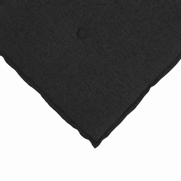 Rücken Kissen Schwarz 80 x 19 x 50 cm Stoff