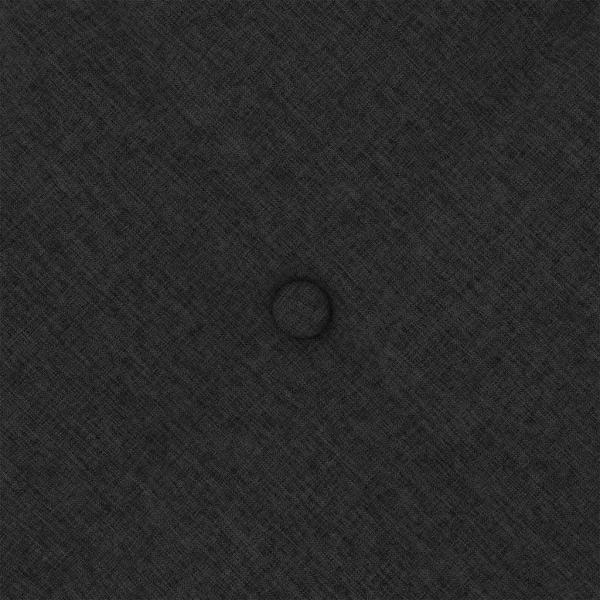 Rücken Kissen Schwarz 80 x 19 x 50 cm Stoff