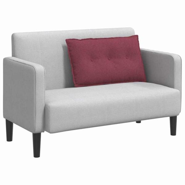 Rücken Kissen Weinrot 80 x 19 x 50 cm Stoff