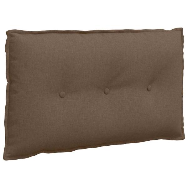 Rücken Kissen Braun 80 x 19 x 50 cm Stoff